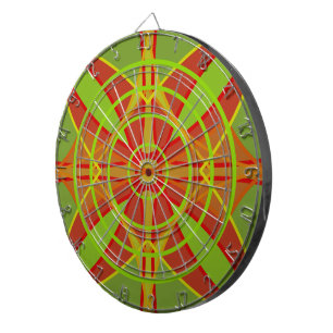 Autumn Fall Colours Abstract Geometric Design Dartboard