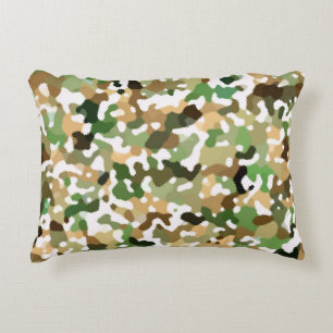 Autumn Fall Colours - Red Orange Yellow Green Brow Accent Pillow
