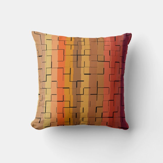 Autumn Fall Colours Throw Pillow (Front)