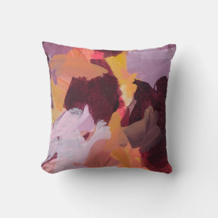 Autumn Fall Colours Unique Abstract Art Throw Pillow