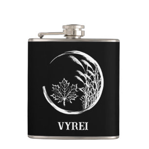 Autumn / Fall Crest Hip Flask