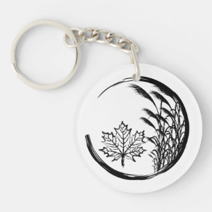 Autumn / Fall Crest Keychain
