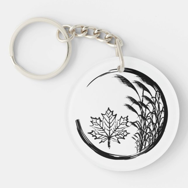 Autumn / Fall Crest Keychain (Front)