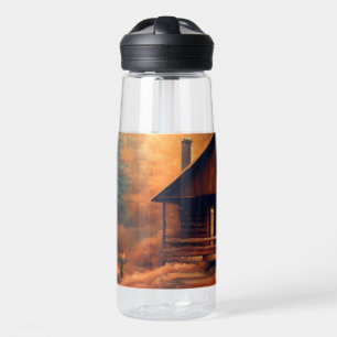 Autumn/Fall/Halloween/rustic painting Water Bottle