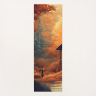 Autumn/Fall/Halloween/rustic painting Yoga Mat