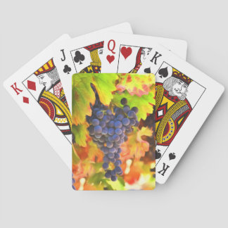 Autumn Fall Harvest Wine Country Vineyard Playing Cards