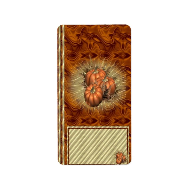 Autumn Fall Hershey Miniature Candy Wrapper Label (Front)