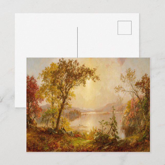 Autumn Fall Landscape Painting Printed Postcard (Front/Back)