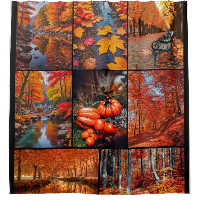 Autumn Fall Landscape Photo Collage Art (Front)
