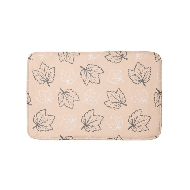Autumn Fall Leaves Bath Mat (Front)