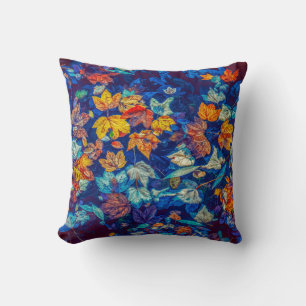 Autumn Fall Leaves Home Decor Throw Pillow