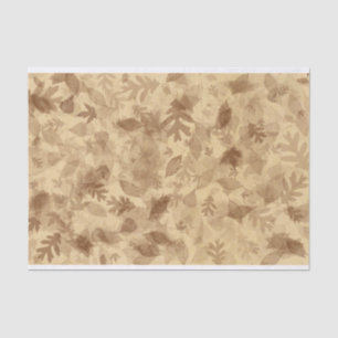 Autumn-Fall Leaves in Sepia Brown Tissue Paper