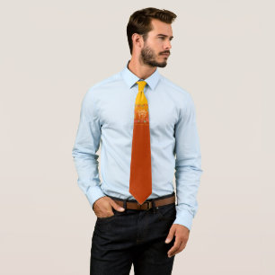 Autumn Fall Leaves Modern Happy Thanksgiving Tie