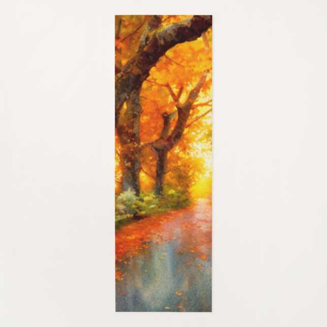 Autumn/Fall/Leaves/nature  Yoga Mat (Front)