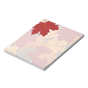Autumn Fall Leaves Notepad