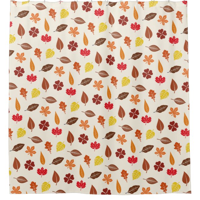 Autumn Fall Leaves on a Cream Background (Front)