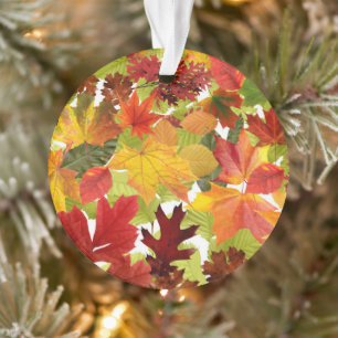 Autumn Fall Leaves Ornament