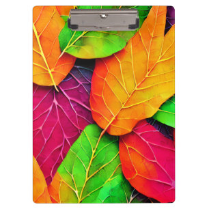 Autumn Fall Leaves Pattern Clipboard