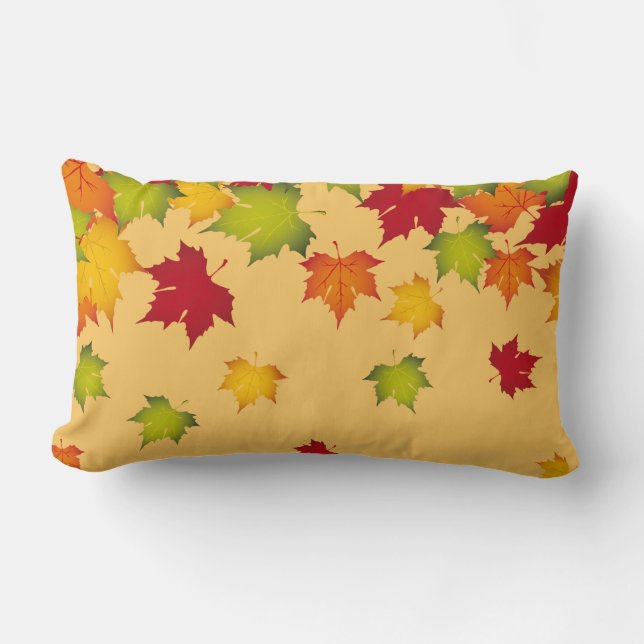 Autumn Fall Leaves Pillow (Front)