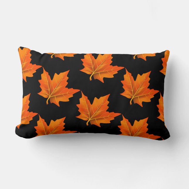 Autumn Fall Leaves Pillow (Front)
