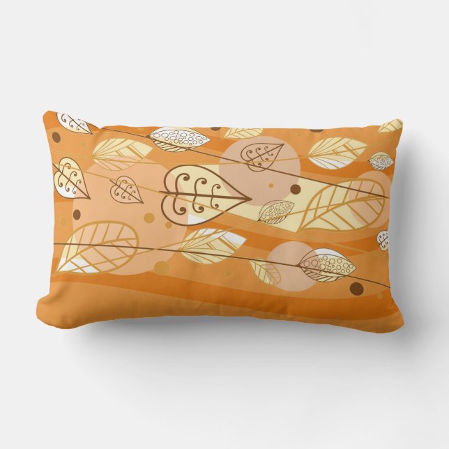 Autumn Fall Leaves Pillow (Front)