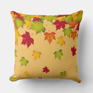 Autumn Fall Leaves Pillow