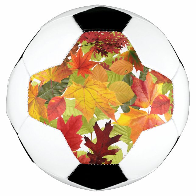 Autumn Fall Leaves Soccer Ball (Front)