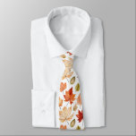 Autumn Fall Leaves Terracotta Brown Boho Pattern  Tie<br><div class="desc">Autumn Fall Leaves Terracotta Brown Boho Pattern</div>