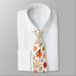 Autumn Fall Leaves Terracotta Brown Boho Pattern  Tie<br><div class="desc">Autumn Fall Leaves Terracotta Brown Boho Pattern</div>