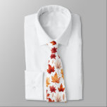 Autumn Fall Leaves Terracotta Brown Boho Pattern  Tie<br><div class="desc">Autumn Fall Leaves Terracotta Brown Boho Pattern</div>
