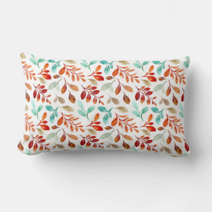 Autumn Fall Leaves Throw Pillow