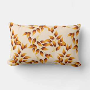 Autumn Fall Leaves Throw Pillow