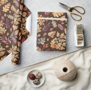 Autumn Fall Leaves  Wrapping Paper