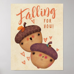 Autumn Fall Love Halloween Thanksgiving  Poster