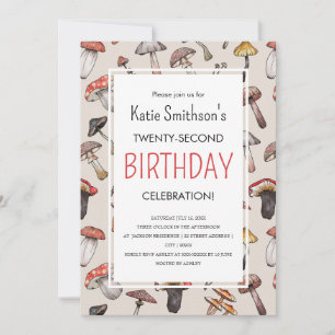 Autumn Fall Mushroom Cottagecore Template