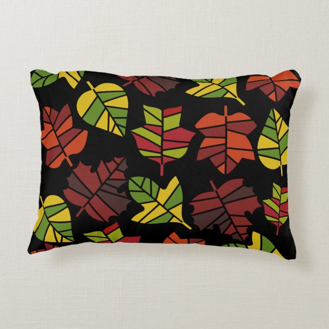 Autumn Fall Nature Transition Accent Pillow (Back)