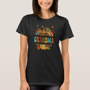 Autumn Fall Outfit Grandma Thankful Grateful Bless T-Shirt