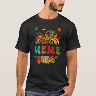 Autumn Fall Outfit Meme Thankful Grateful Blessed  T-Shirt