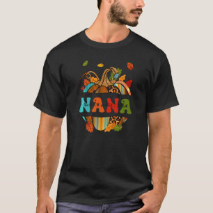 Autumn Fall Outfit Nana Thankful Grateful Blessed T-Shirt