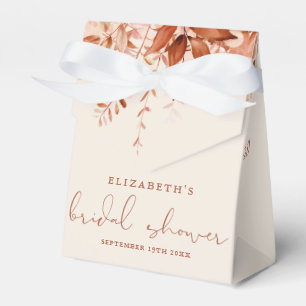 Autumn Fall Rustic Floral Bridal Shower Favor Box