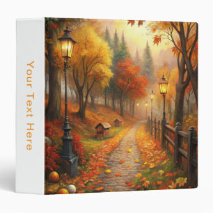Autumn Fall Scene Binder