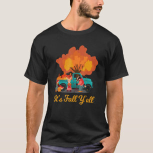 Autumn Fall Season Gnome Autumn Leaves Pumpkin Tru T-Shirt