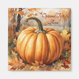Autumn Fall Season Pumpkin Theme Magnet