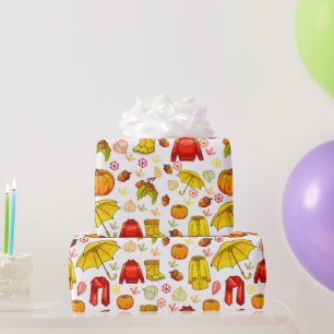 Autumn Fall Season Wrapping Paper