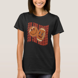 Autumn Fall This The Season Family Football Thanks T-Shirt