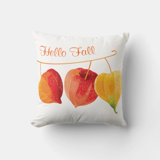 Autumn Fall Throw Pillow (Front)