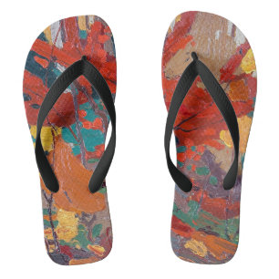 Autumn Fall   Tom Thomson   Photo Print Flip Flops