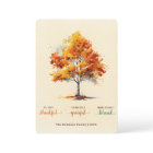 Autumn Fall Tree Happy Thanksgiving Blessed