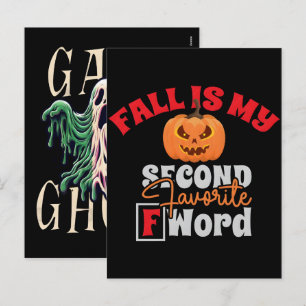 Autumn Fall Vibes is My Second Favourite F-Word Holiday Postcard