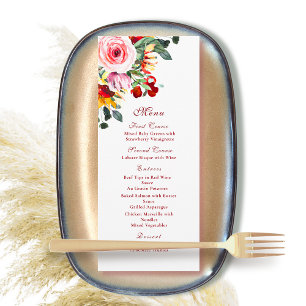 Autumn Fall Watercolor Floral Rust Gold Sunflower  Program